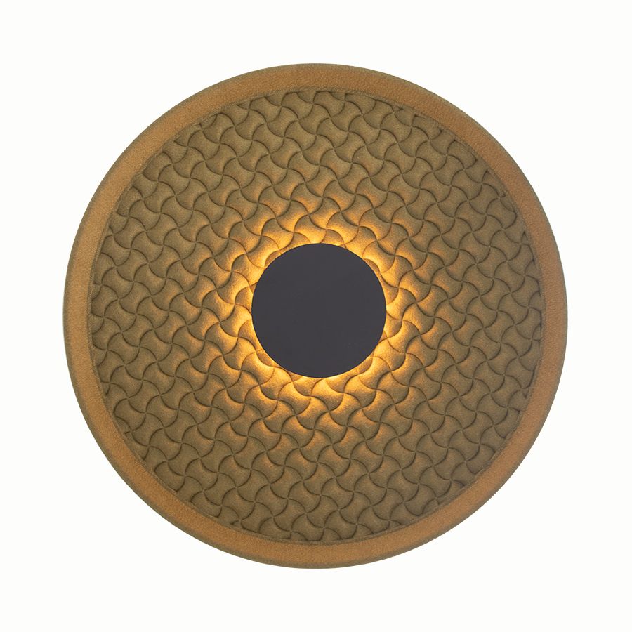 Φωτιστικό Απλίκα Επιτοίχια D45,5cm Led 5w 3000K 140lm Ηχοαπορροφητικό Pet Felt Πράσινο-Μαύρο Sun Light MARCO-45-GR