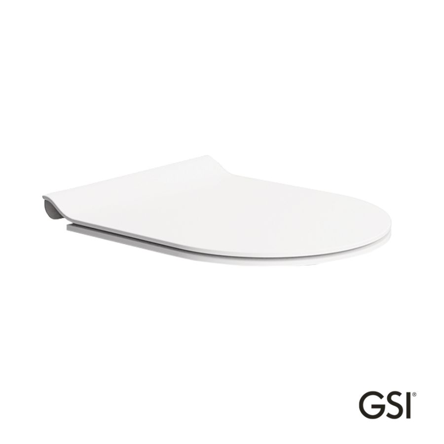 Κάλυμμα Λεκάνης Norm, Pura, Kube, Super Slim Soft Close GSI White Matt MS86SC-301