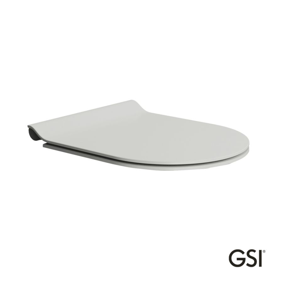 Κάλυμμα Λεκάνης Norm, Pura, Kube, Super Slim Soft Close GSI Cenere MS86SC-450