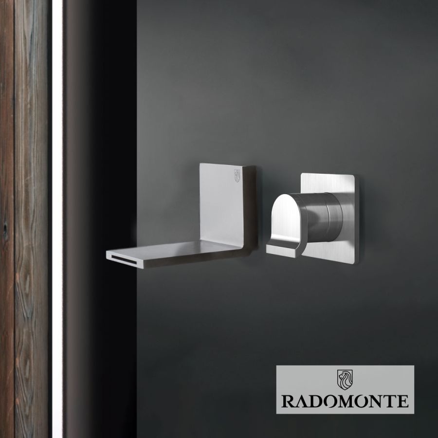 Μπαταρία Νιπτήρα Τοίχου Okami radomonte brus.Inox OKM18-S