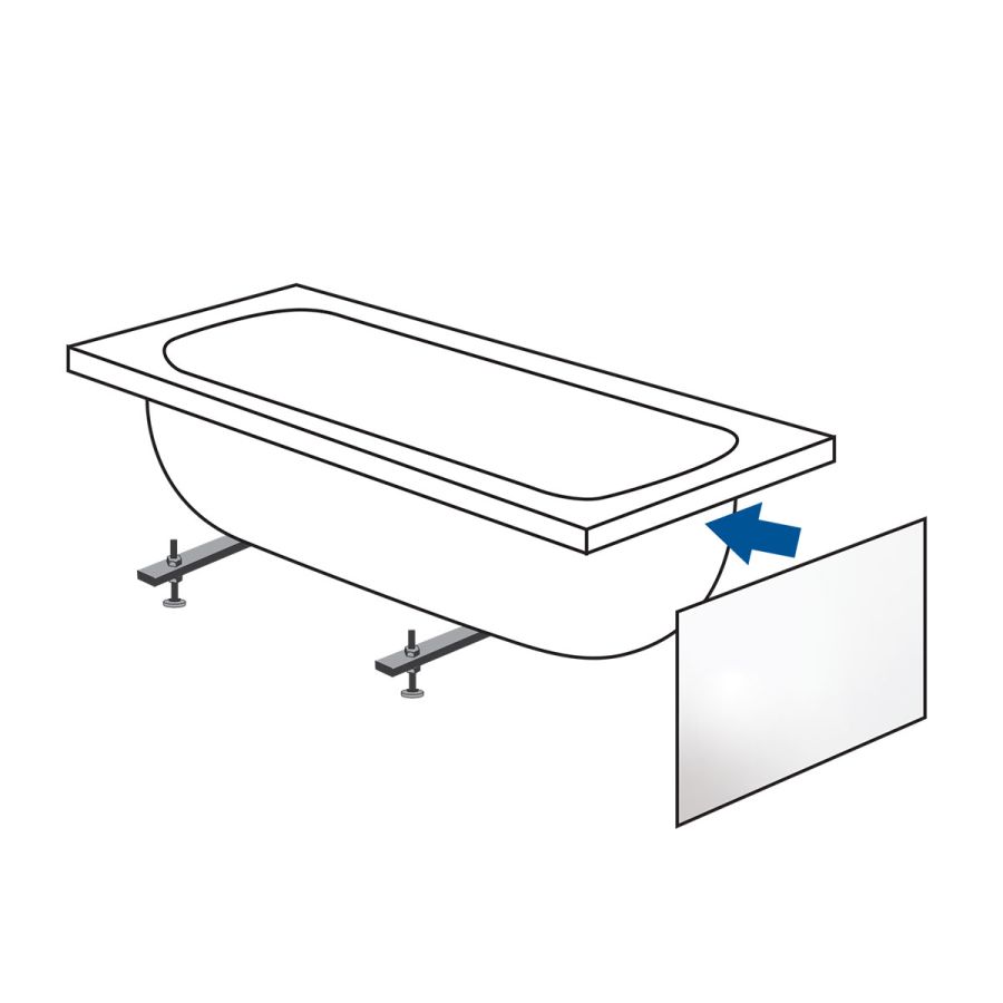 Ποδιά μπανιέρας πλαϊνή 70x53h, SIRENE PR70/53