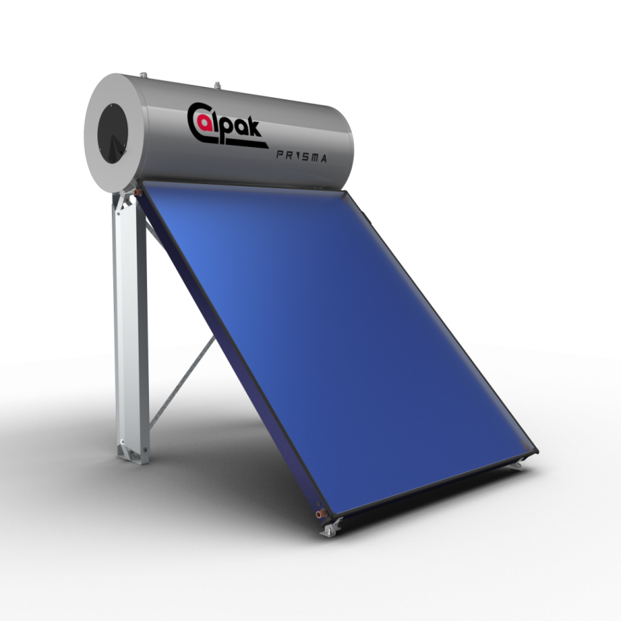 Calpak Prisma Ηλιακός Θερμοσίφωνας 3-4 Ατόμων 160 lt /2m2 Glass Trien Α/Θ Τριπλής Ενέργειας για Αντλία Θερμότητας