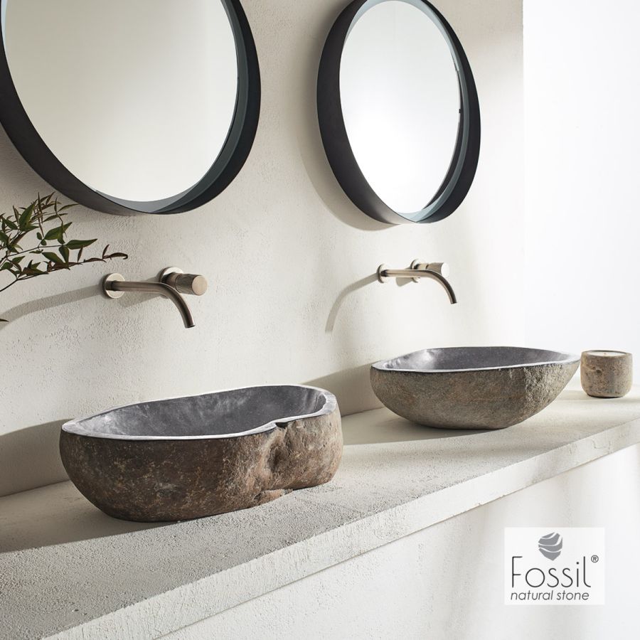 ΝΙΠΤ.ΠΕΤΡ.RIVERSTONE VERO Φ50-60 H.15 FOSSIL RV60