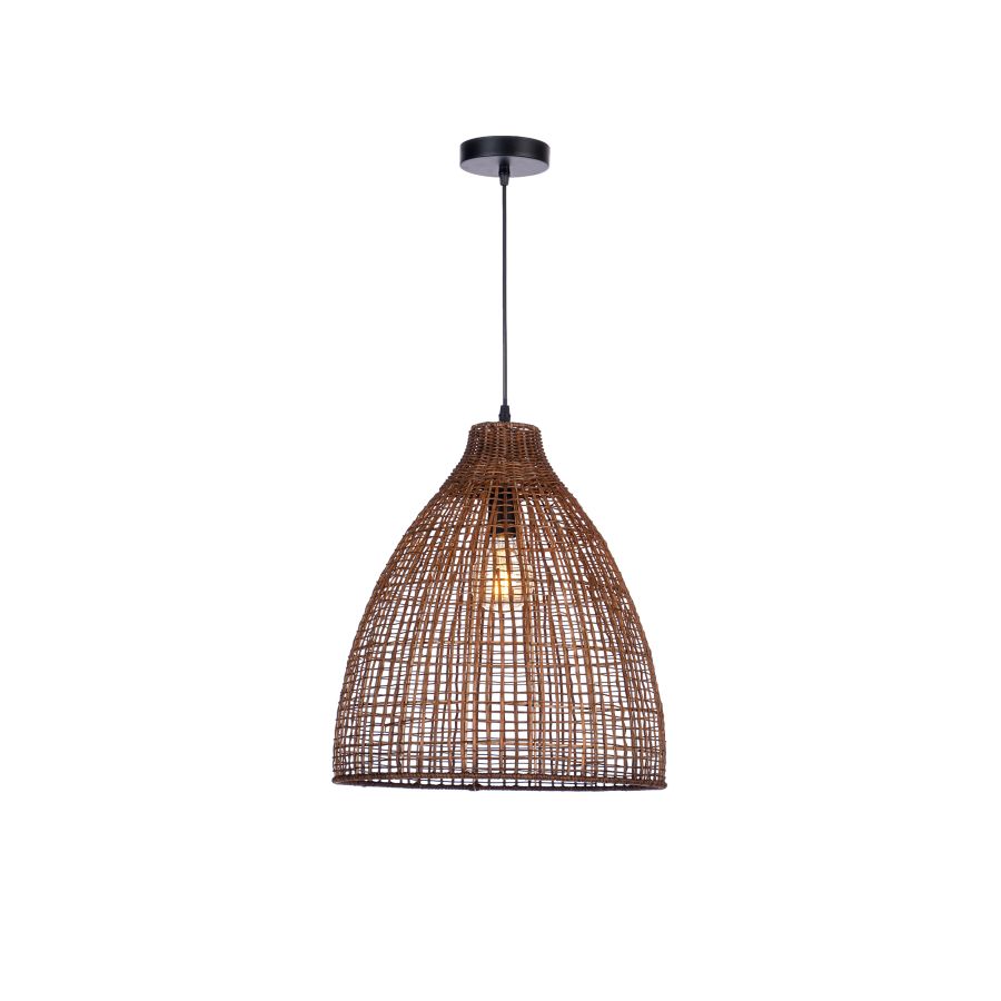 SINE - Μονόφωτο Κρεμαστό Φωτιστικό Rattan Sun Light SINE