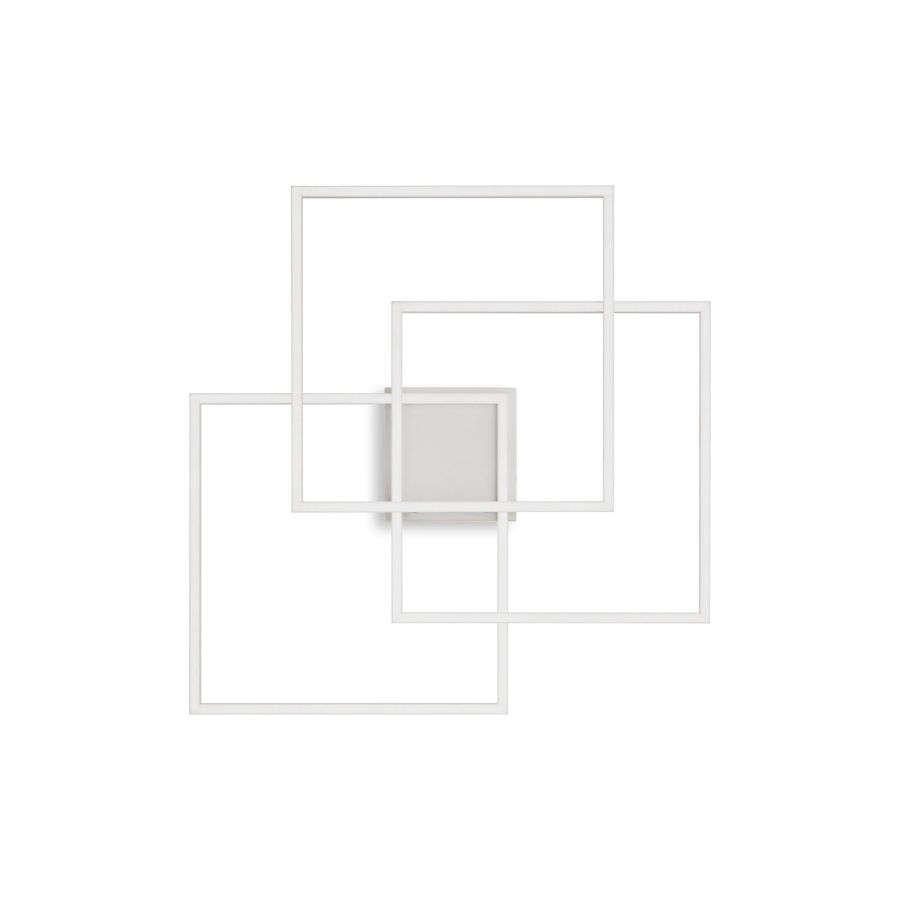 Φωτιστικό Οροφής Πλαίσιο PL QUADRATO Λευκό 3000K Ideal Lux 230702