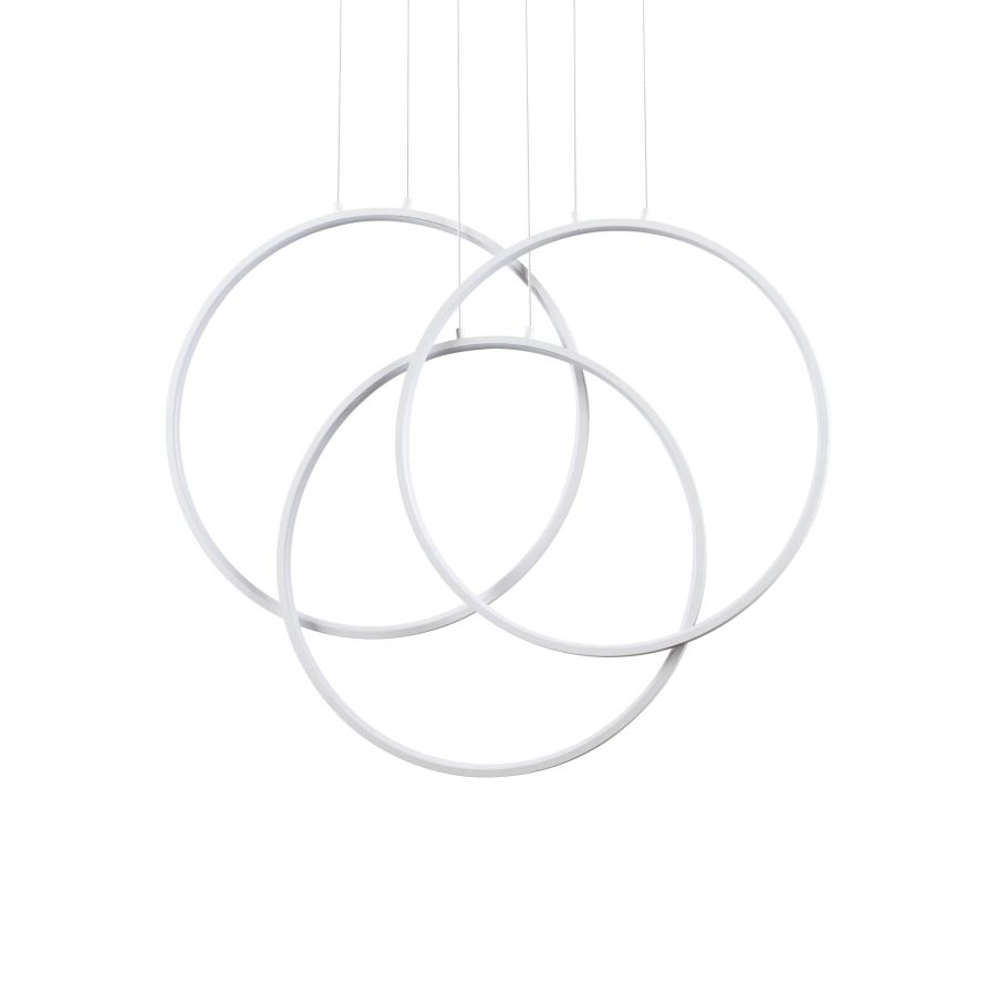 Κρεμαστό Φωτιστικό Πλαίσιο SP CERCHIO Λευκό 3000K Ideal Lux 269351