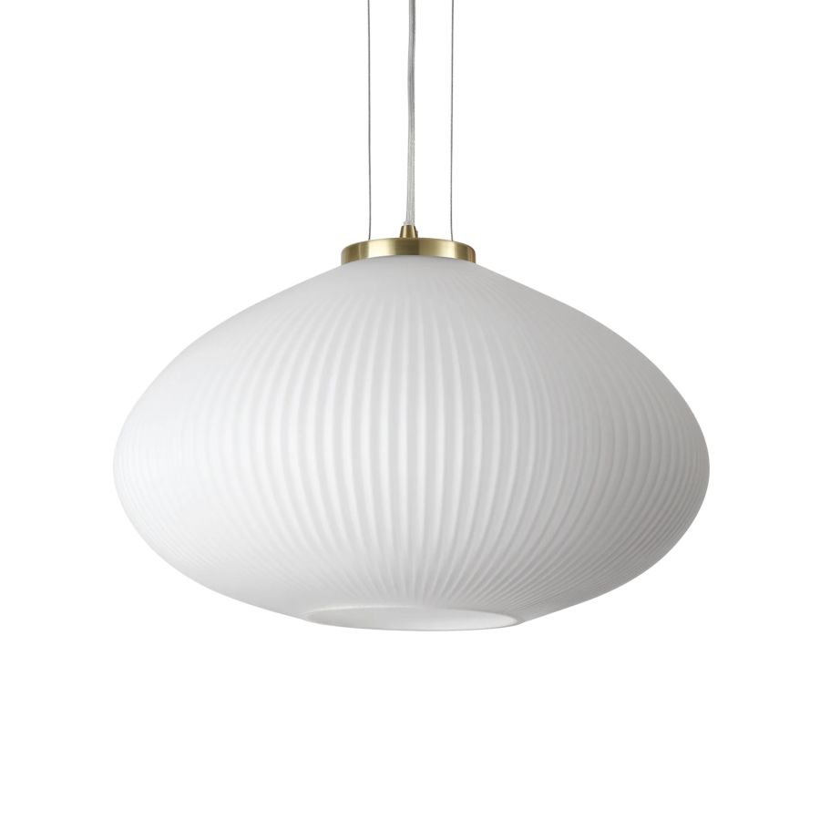 Κρεμαστό Φωτιστικό PLISSE' SP1 D45 Ορείχαλκος Ideal Lux 285191