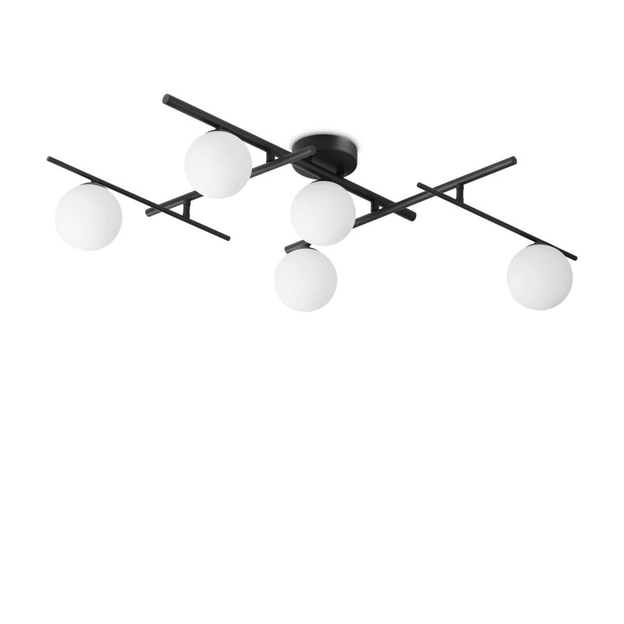 Φωτιστικό Οροφής ATLAS PL5 Μαύρο Ideal Lux 328218