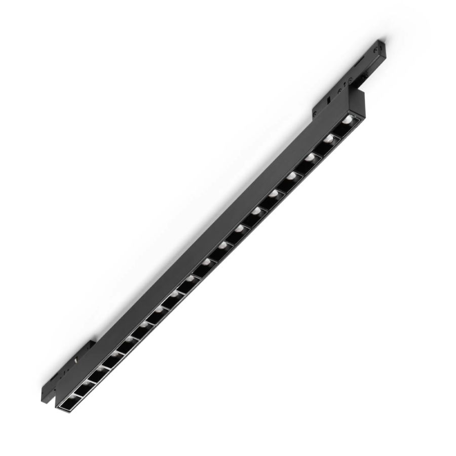 Γραμμικό Σύστημα Φωτισμού DEVA ACCENT 14W 3000K Μαύρο Ideal Lux 332710