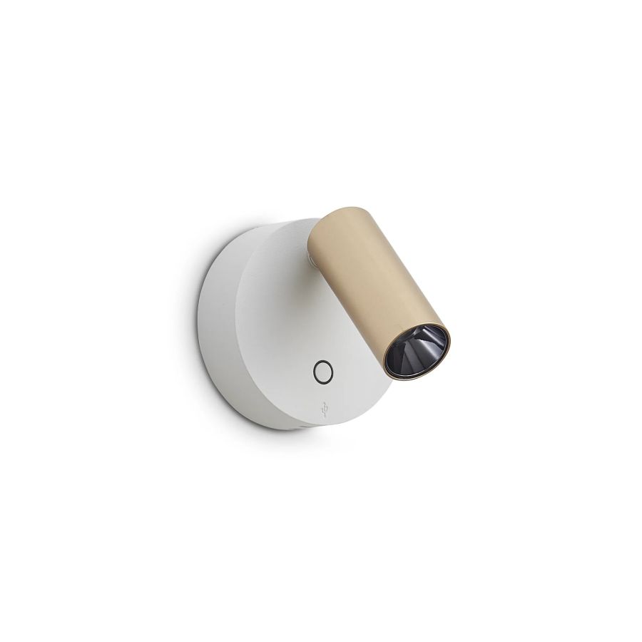 Απλίκα ELF AP Χρυσό+Λευκό Ideal Lux 347493