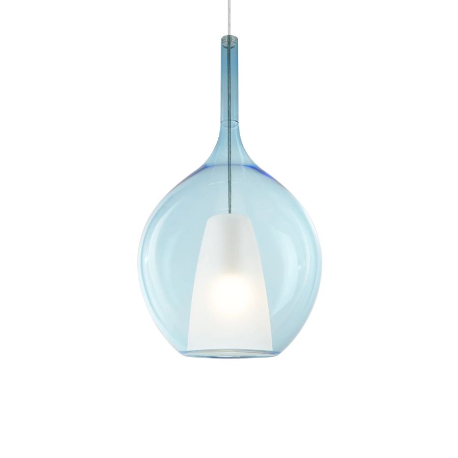 Κρεμαστό Φωτιστικό KALIQUE-2 SP1 D28 AZZURRO Ideal Lux 359694