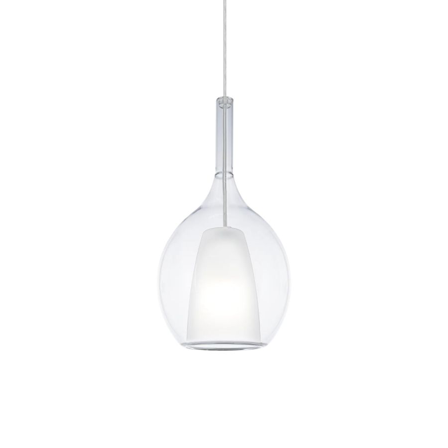 Κρεμαστό Φωτιστικό KALIQUE-2 SP1 D18 Διάφανο Ideal Lux 360034