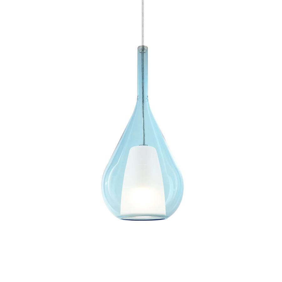 Κρεμαστό Φωτιστικό KALIQUE-3 SP1 D18 AZZURRO Ideal Lux 360089