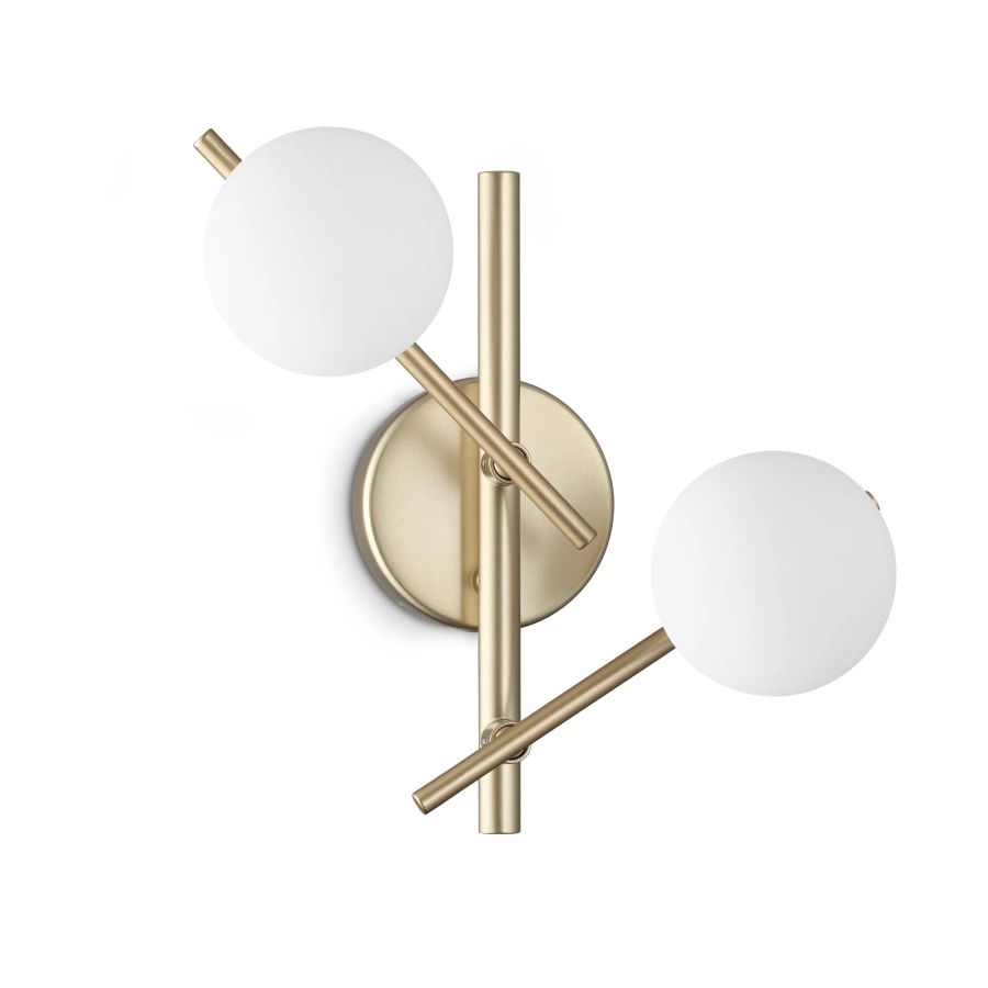 Απλίκα ATLAS AP2 Χρυσό Ideal Lux 365084