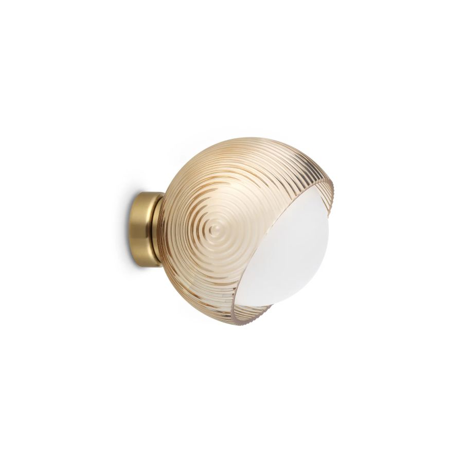 Απλίκα BLOOM AP1 D17 Ορείχαλκος Ideal Lux 366555