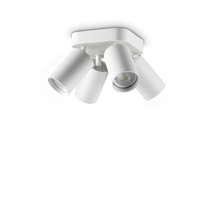 Φωτιστικό Οροφής DYNAMITE PL4 ROUND Λευκό Ideal Lux 367439