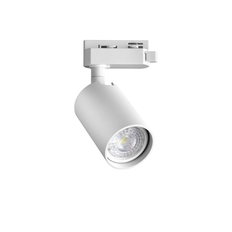 Προβολέας DYNAMITE TR 1-PHASE ROUND Λευκό Ideal Lux 371443