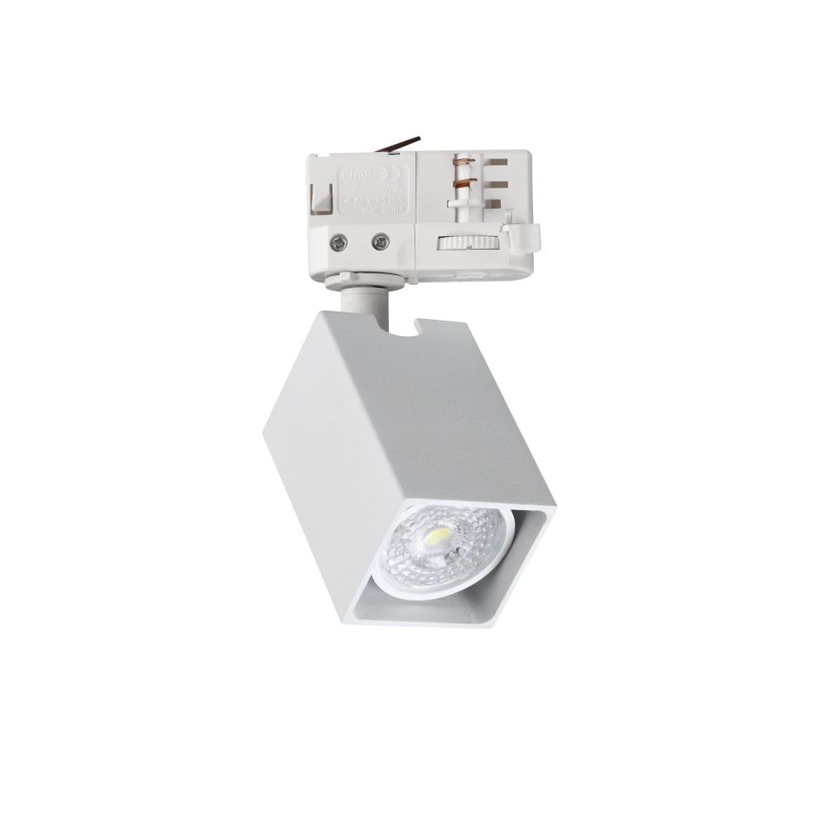 Προβολέας DYNAMITE TR 3-PHASE SQUARE Λευκό Ideal Lux 371498