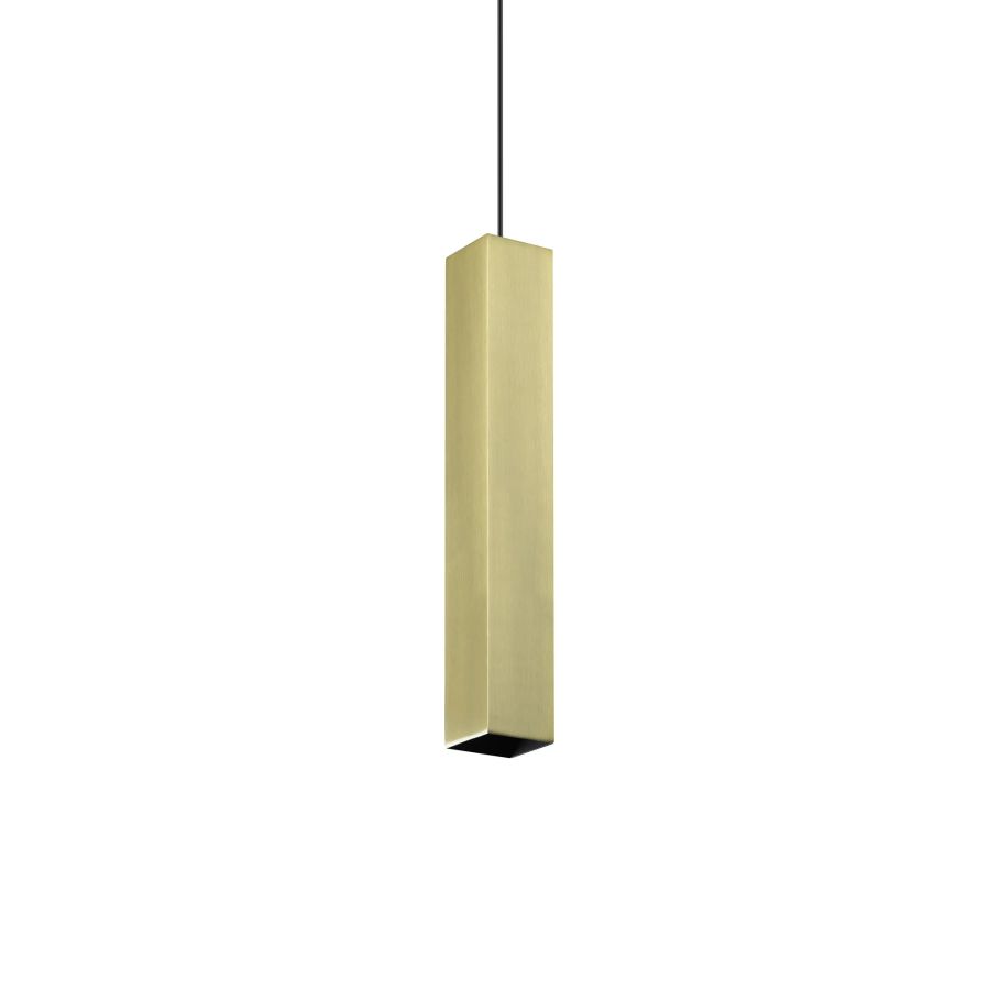 Κρεμαστό Φωτιστικό LOOK SP1 SQUARE D60 H400 Ορείχαλκος Ideal Lux 371702