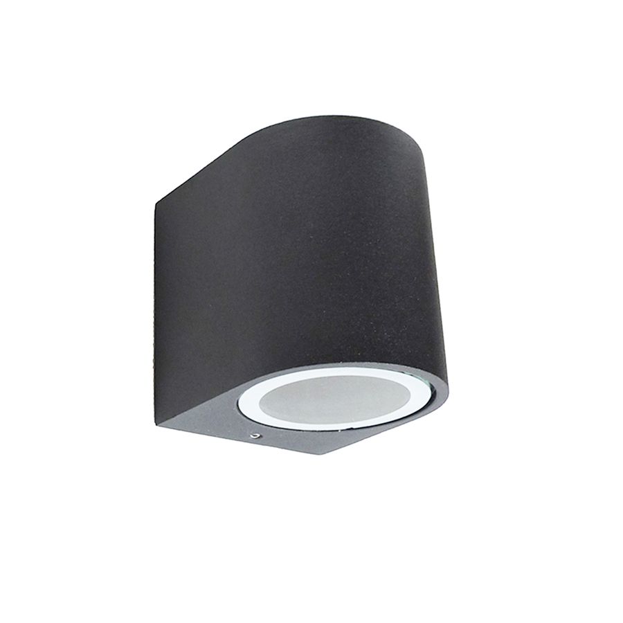 Φωτιστικό Απλίκα Εξ.Χώρου IP44 Χυτό Αλουμίνιο Γραφίτης 8x7x8cm 1xGU10 Sun Light SZ-2721