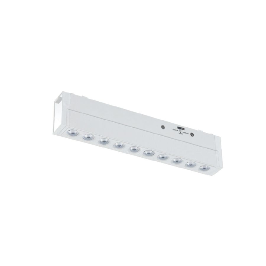 Φωτιστικό LED 20W 3CCT για Ultra-Thin μαγνητική ράγα σε λευκή απόχρωση D:45X2,6X4,8cm  TMU0160-WH