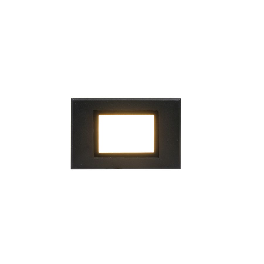 Φωτιστικό Επιτοίχιο Εξ.Χώρου IP65 Χυτό Αλουμίνιο Μαύρο Led 3w 3000K 115lm Sun Light VERRE-12080