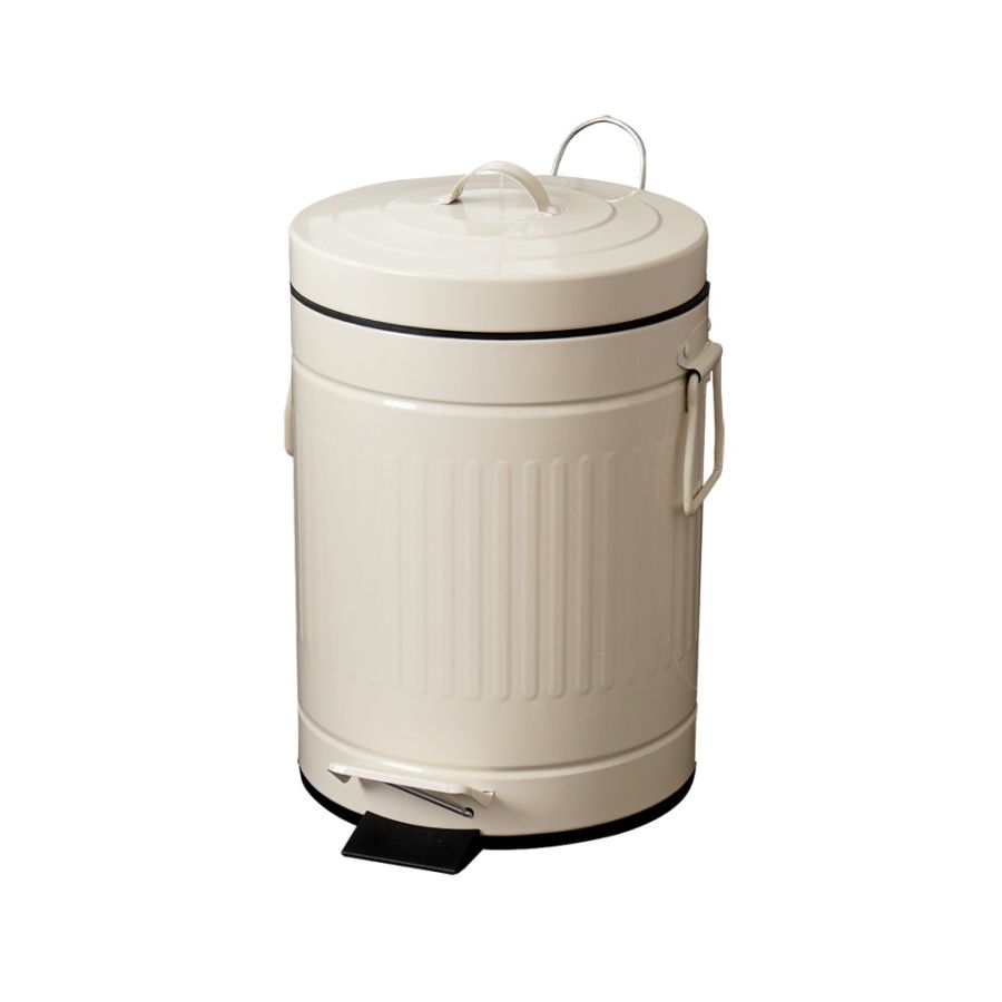 Κάδος Απορριμμάτων 5L Μεταλλικός Soft Close Μπεζ MRShome DS-8998S10