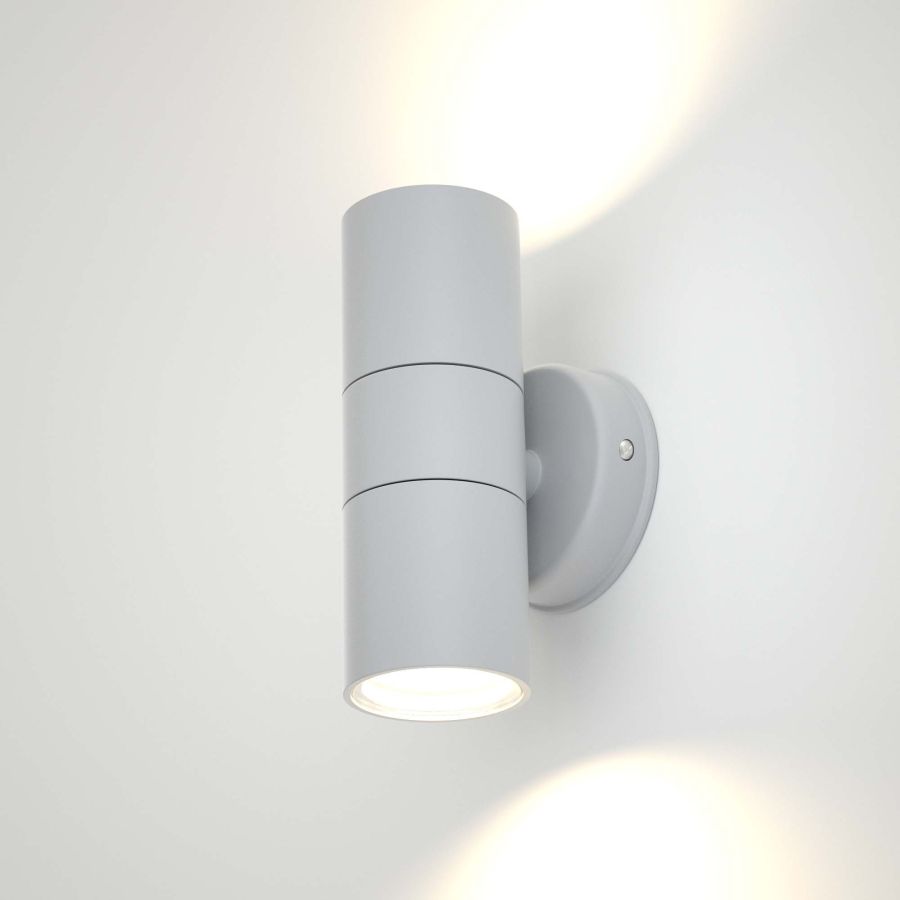 it-Lighting Ouachita 2xGU10 Outdoor Up-Down Wall Lamp Anthracite D15.2cmx11.3cm 80200644