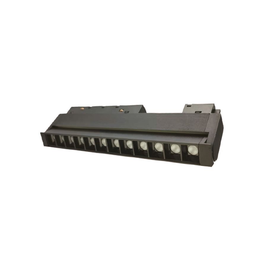 Φωτιστικό LED 12W 3CCT για μαγνητική ράγα σε μαύρη απόχρωση D:34,4X2,2X6,8cm TM0090-Black
