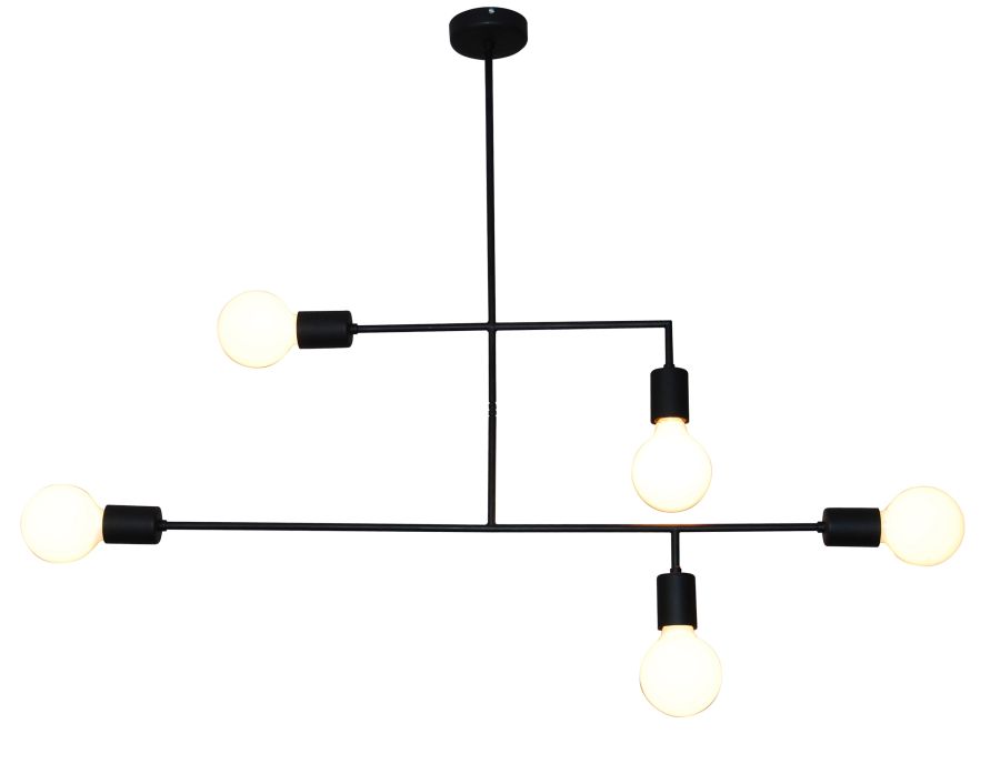 HL-3525-5 RODNEY BLACK PENDANT HOMELIGHTING 77-3811