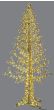 Led Flash Χριστουγεννιάτικο Δέντρο Με Θερμό Φωτισμό Με 640 Flash Led Ip44 Και Συναρμολογούμενο Σκελετό Αλουμινίου, 120 x 240(h)cm Lianos 60320