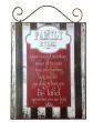 Πινακίδα Ξύλινη 40x36cm Family Rules  Etoile DL-201