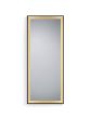 Καθρέπτης Ολόσωμος Π70*Υ170 cm Μαύρο-Χρυσό MDF Mirrors & More Bianka Gold Black 1610380