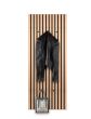 Κρεμάστρα Επίτοιχη Πέντε Θέσεων M50xY125cm MDF Φυσικό Μαύρο Mirrors & More Grace 2270398 