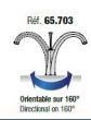 Horus Ascott 65.703 Μπαταρία Κουζίνας Χρωμέ 