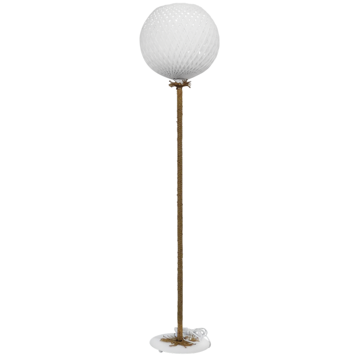 SILK-02 FLOOR LAMP ROPE WHITE-UT-WH Heronia 31-1162