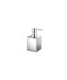 Dispenser Αντλία Σαπουνιού 500ml Επιτραπέζιο 7x7x15,5 cm Brass Chrome Sanco Metallic Bathroom Set 90352-A03