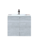 Έπιπλο Μπάνιου 80 εκ. με Νιπτήρα Χρώμα Canyon Greyish Sanitec Alba A 80