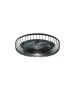Ανεμιστήρας Οροφής Control Ø55xH25cm 72w DC 3CCT LED Fan Light in Black Color Inlight Waterton 101000620