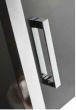 Πόρτα Ντουσιέρας 140 εκ. 1 Σταθερό-2 Συρόμενα, Προφίλ Χρώμιο, Ύψος 185 εκ., 5 χιλ. Κρύσταλλο Clean Glass Axis Triple Slider SL3X140C-100