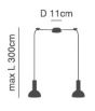 SE21-GM-4-BL2-MS3  ADEPT TUBE Gold Matt Pendant Black Metal Shade+ HOMELIGHTING 77-8648