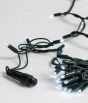 100Led Rubber Λαμπάκια Επεκτεινόμενα Με Πράσινο Καλώδιο/Λευκό Λαμπάκι ,Ip65 Στεγανό,(10cm Απόσταση) 10 Μέτρα (Kelvin: 6.000 - 10.000) Lianos 80420