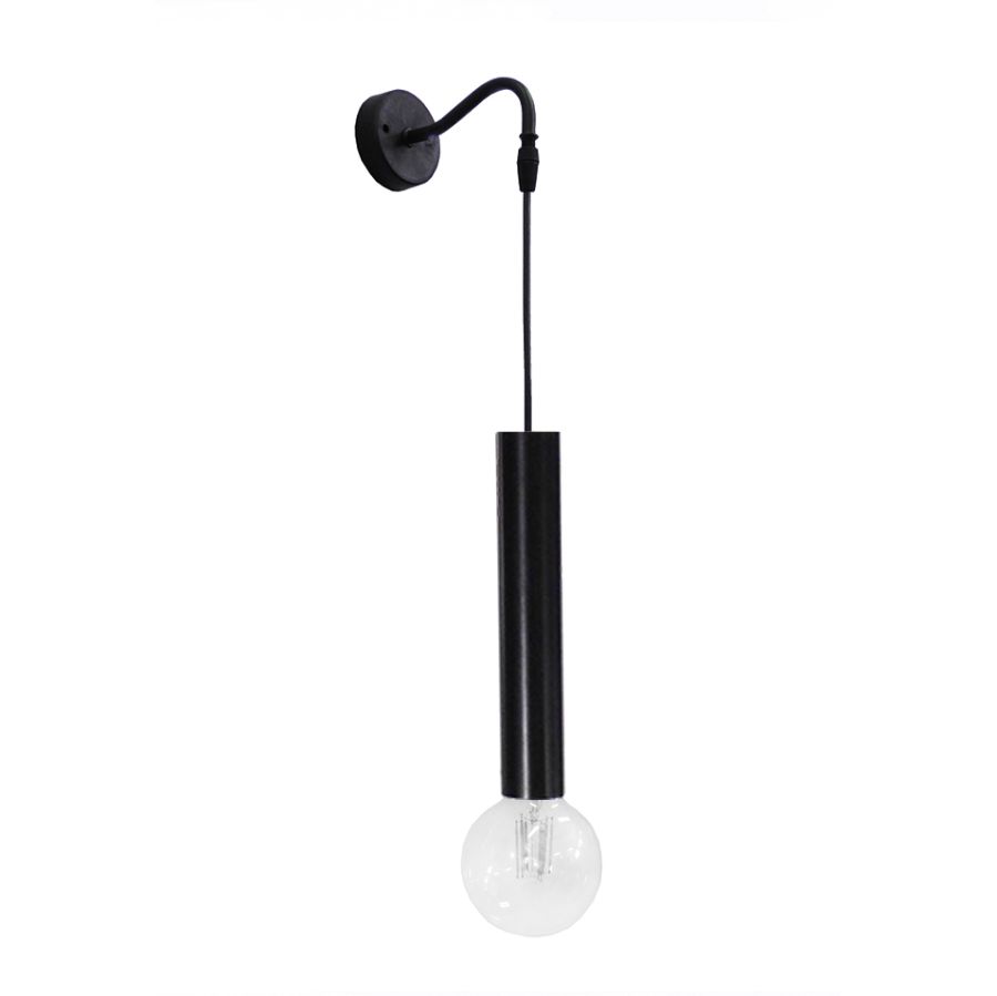 Φωτιστκό τοίχου S-42AP BLACK Heronia 34-0188