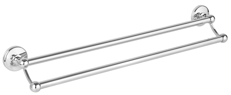 Πετσετοθήκη Διπλή Χρώμιο Bronze Art Hotel 42H7-10