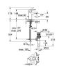 Μπαταρία Νιπτήρος Αναμεικτική Χρωμέ Grohe Bauloop 23335
