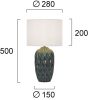 Φωτιστικό Επιτραπέζιο 1xE27 D280xH500mm Πράσινο Κεραμικό-Ύφασμα Pineapple Viokef 4296101