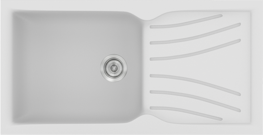 Sanitec Νεροχύτης 324 Classic 100×50 324-00-White