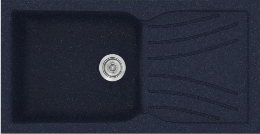 Sanitec Νεροχύτης 324 Classic 100×50 324-18-Granite-Blue