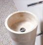 Νιπτήρας Πέτρινος Μπεζ Raja Beige Bati Stone  Ø40*90cm