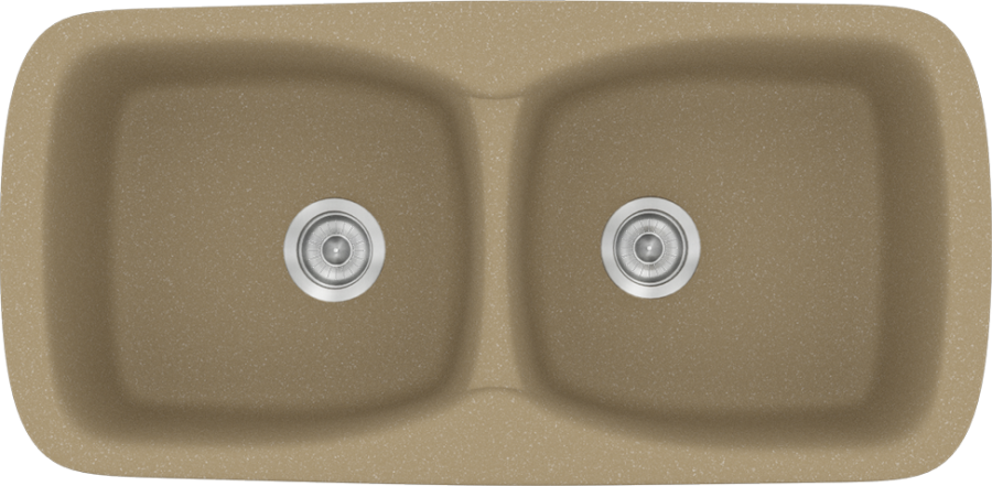 Sanitec Νεροχύτης 319 Classic 93×51 319-15-Metallic-Cream